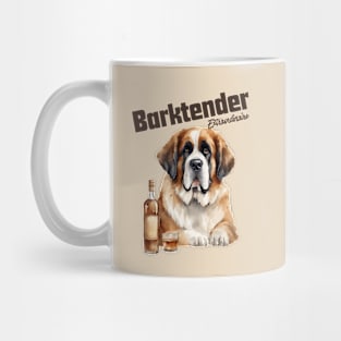 Saint Bernard Dog Barktender Extraordinair Mug